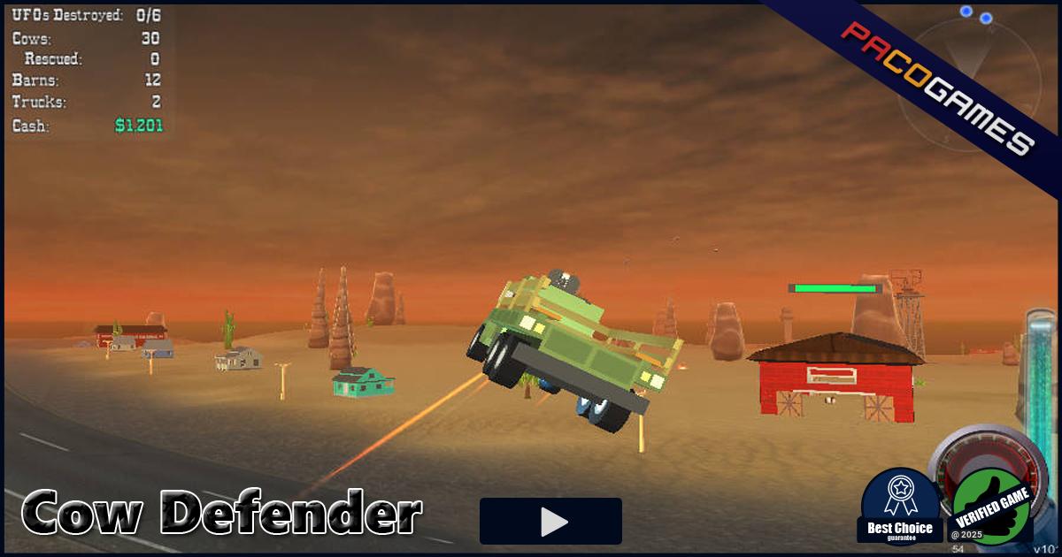 Cow Defender - Battle Aliens, Save Your Herd in This Epic Farm Defense Shooter